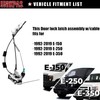 Door latch assembly w/cable&rod compatible for Ford E150 E250 E350