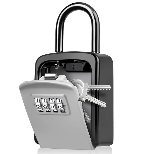 WACCET Key Safe, Key Safe with 4-Digit Combination Code [Weatherproof]