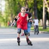 MonSports Adjustable Inline Skates for Kids,Blue Blade Roller Skates with