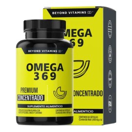 Omega 3 6 9 - Con Contenido Alto de Omega 3 Capsulas (DHA y EPA), Ácido Alfa Linoléico y Omega 6 - Omega 3 Salmon - Aceite de Pescado - Vitaminas Muje
