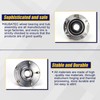 KUSATEC 513266 2pcs Front/Rear Wheel Bearing and Hub Assembly Compatible