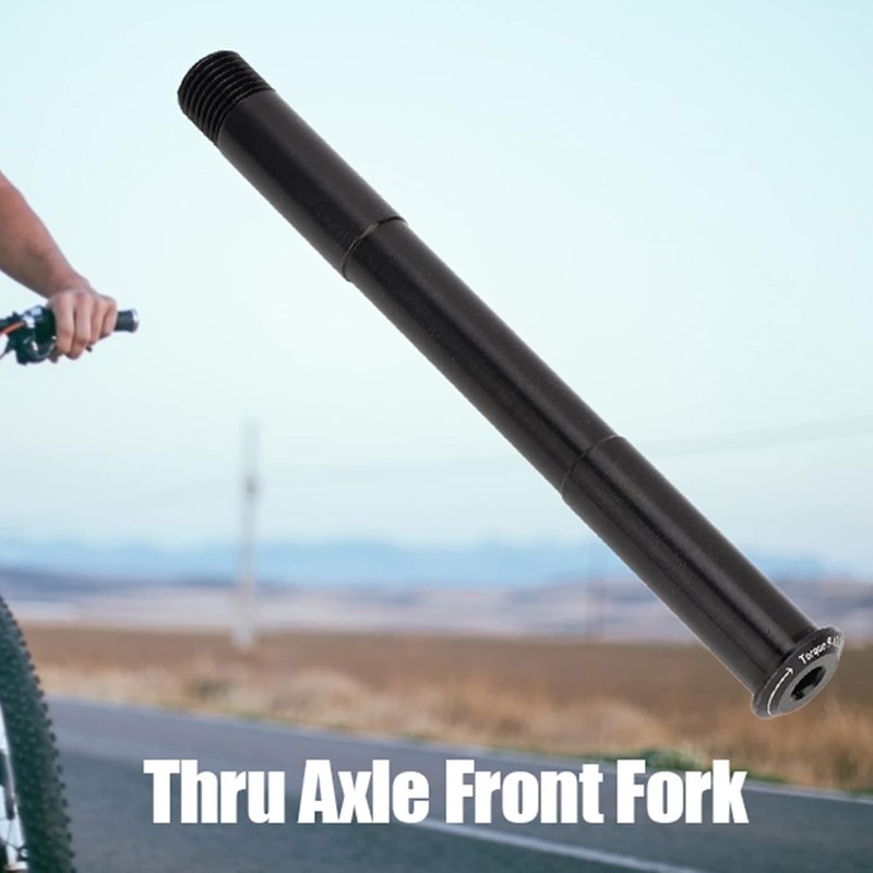 Risegun Thru Axle, Quick Release Lightweight Black Aluminum Alloy Front