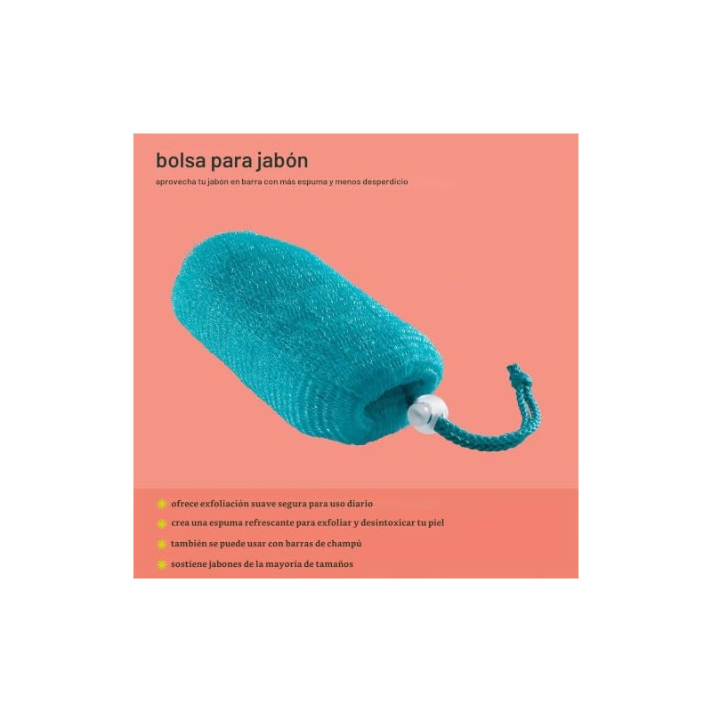 FREEMAN (FRHKR) Soap Saver Bags, Loofah Body Scrubber Bath Sponges,