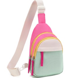 PRLINJSK Cute Sling Bag for Girls, Kids Fanny pack Teens Crossbody Bag Purse Birthday Gifts