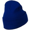 12 Inch Long Knitted Beanie - Royal OSFM
