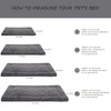 Washable Dog Bed Mat Crate Pad Soft Fluffy Pet Kennel