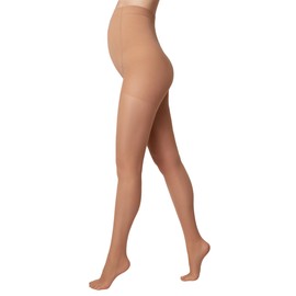 Conte elegant MOMMY 40 Premium Qualität Strumpfhosen - Strumpfhosen Damen - Umstandsmode - Umstandsstrumpfhose - Schwangerschaft - Bauchstütze Schwangerschaft - Gr. 4 - Braun