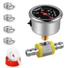 Boltigen Fuel Pressure Gauge, 1/8'' NPT Inline Fuel Pressure Guage
