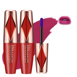 IMrawlook 2pcs Peel Off Lip Stain, Long Lasting Lip Stain Peel Off Masque, Waterproof and Transfer Proof Nude Lip Tint, Peelable Tattoo Lip Gloss Liner, Matte Finish Makeup (05# Bella Stain)