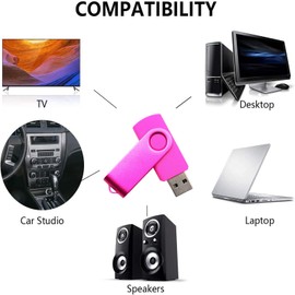 Chauuxee - Unidades flash USB de 512 MB, unidad de pulgar en U Disk PenDrive Memory Sticks para alumnos y estudiantes regalos (rosa)