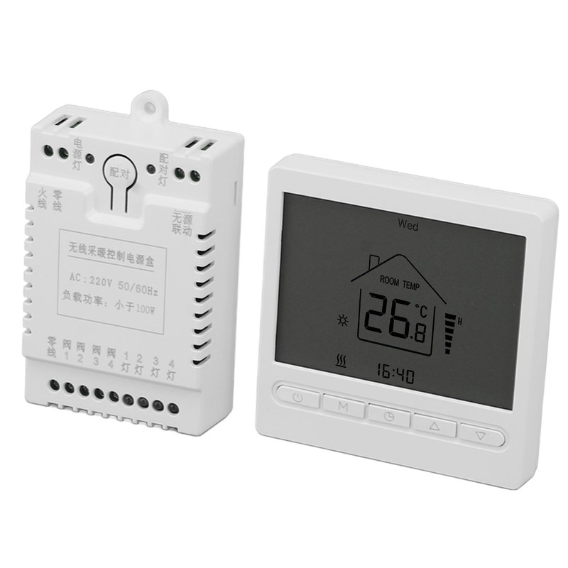 Digital Thermostat Display ABS Accurate Temperature Control Electric Thermostat AC220V