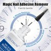 Nail Glue Remover for Press-On Nails, Easy Removal Debonder for Glue on False Nail Tips Quickly Dissolve Glue without Damage (60ml Glue Remover, Normal)