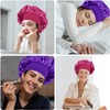 MELTU 1 Pack Hair Bonnet for Sleeping, Satin Bonnet with