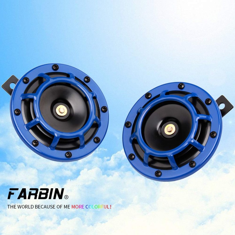 FARBIN 12v Loud Twin Horn Kit - Super High/Low Tone