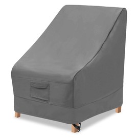 Vailge Outdoor High Back Chair Cover,Waterproof Patio Chair Covers,600D Heavy Duty Veranda Chair Cover Anti-UV Lawn Patio Furniture Chair Cover - 35 L x 28W x 35" H, Grey
