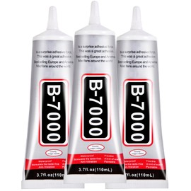 3.7oz B7000 Rhinestone Clear Glue for Jewelry Making, 110 ml Multipurpose Adhesive Jewlery Glue for Fabric, Tumblers, Rhinestones DIY Crafts, Nail Art, Makeup, Shoes, Cell Phones, Tablet, Wood