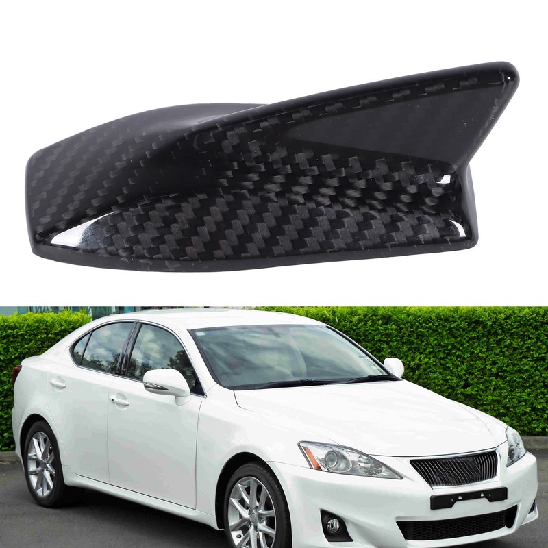 Carbon Fiber Roof Antenna Cover Auto Replacement Accessory Fit for