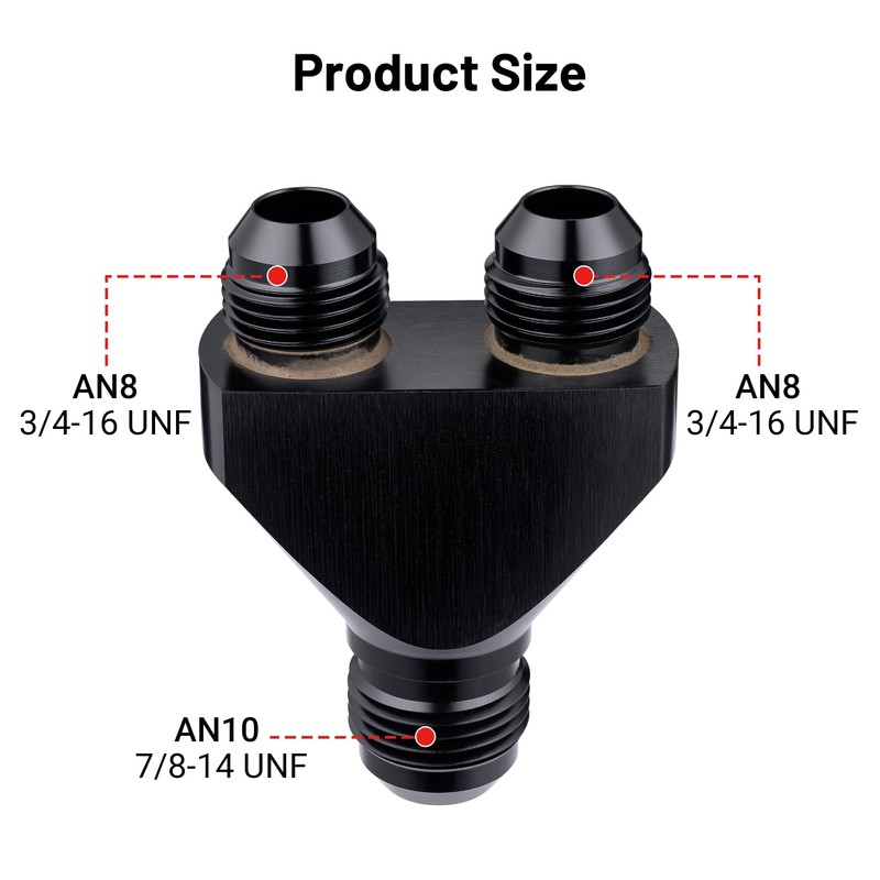 EVIL ENERGY 10AN Male to Parallel Exit Dual 8AN Male