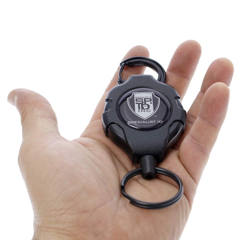 Heavy Duty Retractable Ratchit Keychain Tether Reel for Multiple Keys