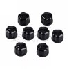 Unbranded Gloss Black Diamond Cut Engine Bolt Cap Set For