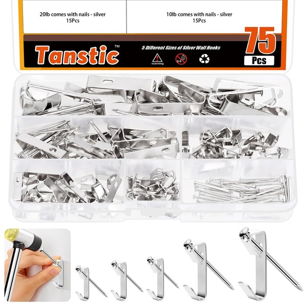 Tanstic Picture Hangers Picture Hanging Kit Picture Hanging Hooks Picture