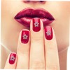 CAXUSD 12pcs Star Shaped Nail Charms Decorative Rhinestone Nail Art