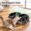 2 Pack XL Stainless Steel Litter Box with High Sides