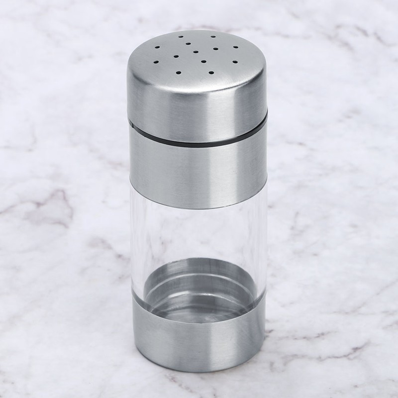 Stainless Steel Seasoning Jar Salt Pepper Spice Seasoning Pot Bottle