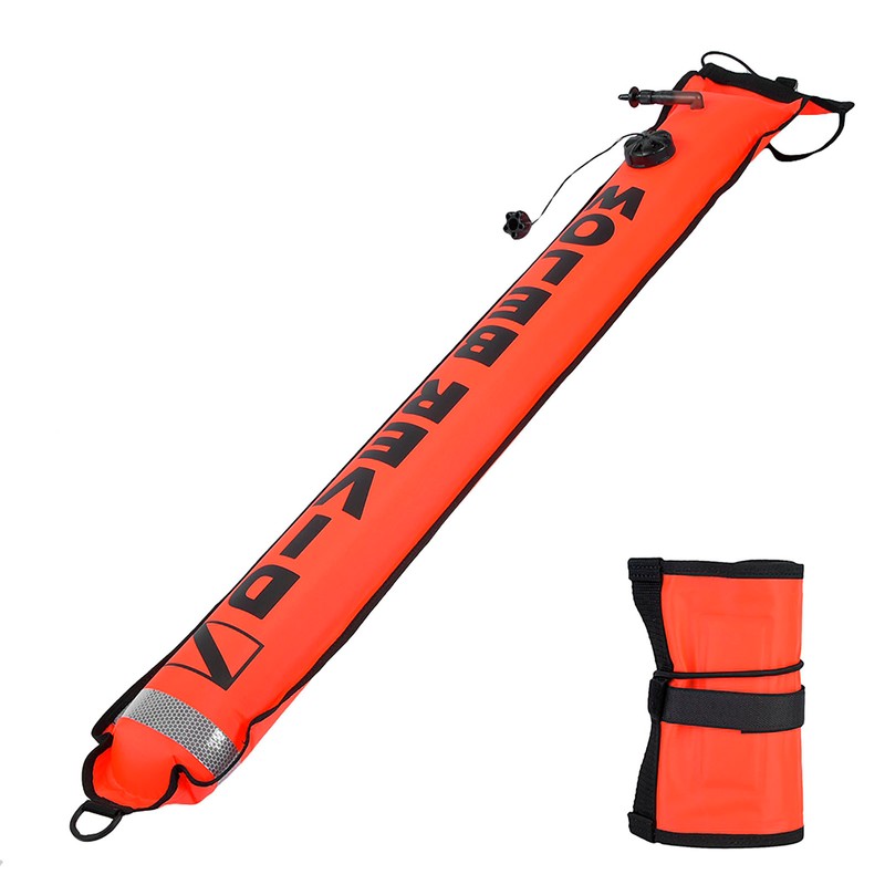 4FT High Visibility Inflatable Scuba Diving SMB Surface Signal Marker