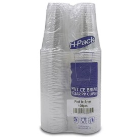 H-Pack Pint Tumblers 568ml, 100 Pack