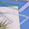 Gukasxi 4 Psc Folding Ruler 30cm Transparent Ruler Foldable Ruler