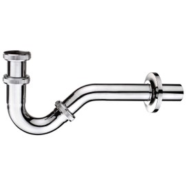 Cornat Röhren-Geruchsverschluss für Bidets - 1 1/4 Zoll x 32 mm - Metall verchromt - Pflegeleicht & korrosionsbeständig / Röhrensiphon / Ablaufverbindung / T317503