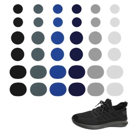 36 Pcs Shoe Patches for Holes, Self Adhesive Shoe Repair Patch Kit with 6 Colors, Durable Toe and Heel Protectors for Sneakers Boots Leather and Cloth Shoes