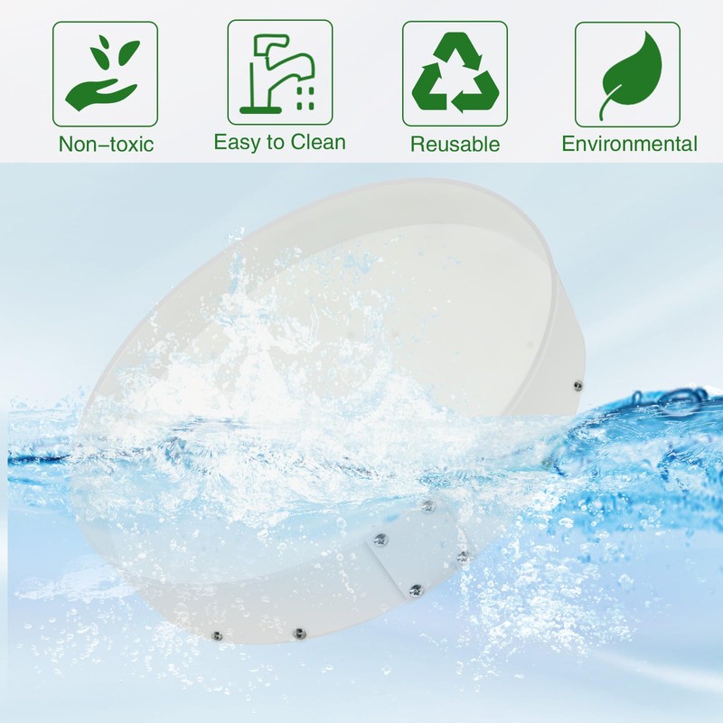 Large Epoxy Resin Table Molds,16" Reusable Deep Round Detachable Molds