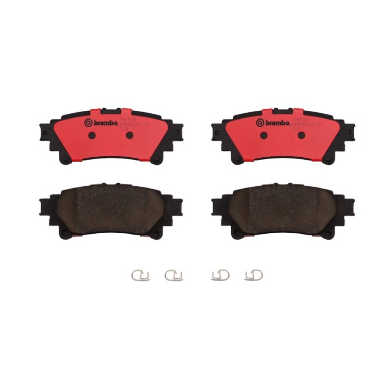 Brembo [FRONT+REAR] BREMBO NAO Premium Ceramic Disc Brake Pads BB96278