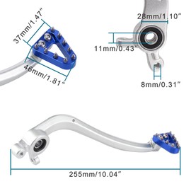 GOOFIT Blau Schalthebel Aluminiumlegierung Shift Faltbarer Fußschalter Ersatz für Ka&yo KE&WS K16 K18 B&SE Dirt Pit Bike Motocross Accessories NC251