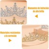 2 Piezas Coronas Princesa con Cristal para Niña y Mujer
