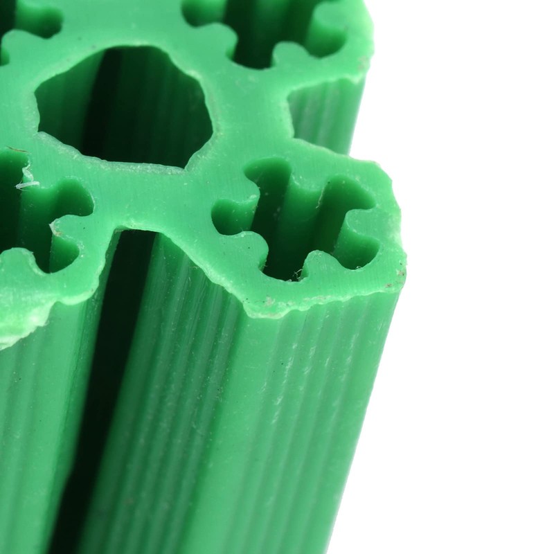Green Plastic Masonry Screw, 100Pcs Plastic Expansion Screw Expansion Tube