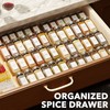 SpaceAid Bamboo Spice Drawer Organizer, (Need 3" Deep Drawer) Expandable