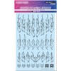 Haikyu Parts FTOL-BLK Fire Tribal Decal, Outline, Black, 1 Piece