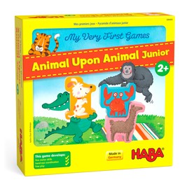 HABA My Very First Games - Animal Upon Animal Junior: Toddler Stacking Game for Preschool Learning Activities & Fun Family Games for Ages 2+