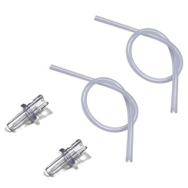 2x Milk Tubes Hoses L=36cm(14.2in） compatible for Jura Coffee Machines frothing nozzles +2x Jura HP3 milk Hose Connectors（72249）