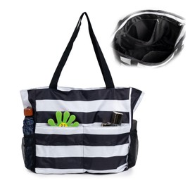 Furforstk Beach Bag XXL Waterproof Beach Bag with Zip 43 x 38 x 15 cm Bath Bag XXL Family Beach Bag Beach Bag Beach Bag Beach Bag for Beach Pool Gym Travel