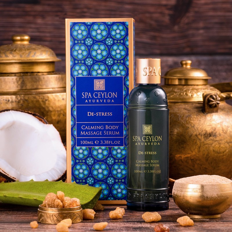 SPA CEYLON DE-Stress Calming Body Massage Serum | Organic and