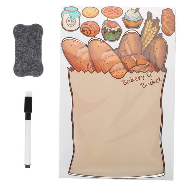 NUOBESTY 1set Magnetic Erasable Writing Board for Fridge Reusable Message