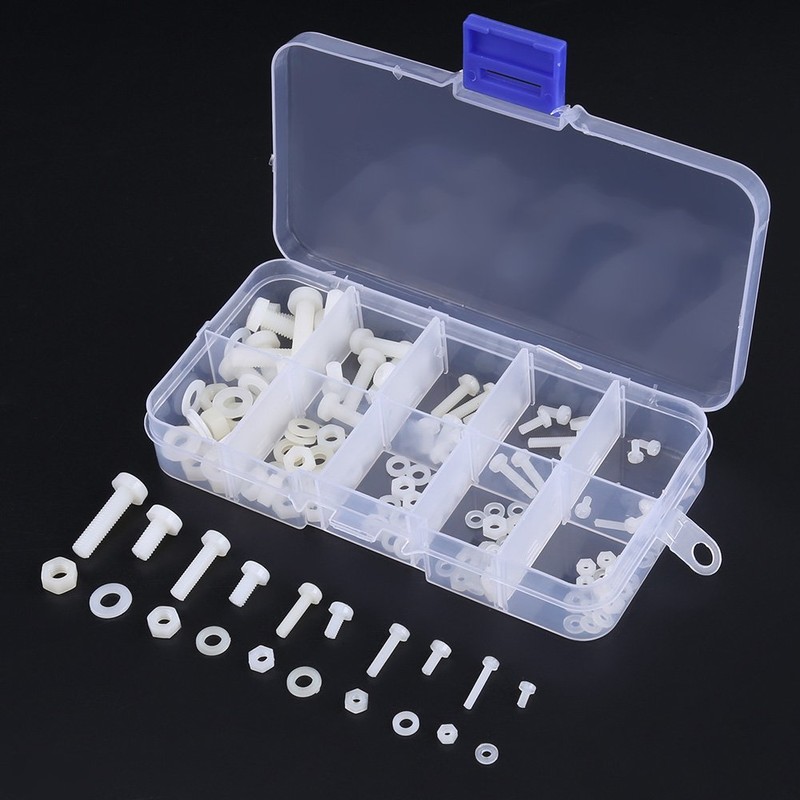 Pack of 150 Screws Nuts Washers Assortment Kit M2 M2.5