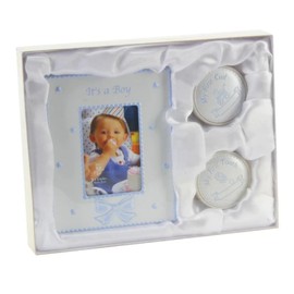 Es ist ein Junge ersten Curl/1st Tooth & Frame Geschenk-Set. [Baby Product]