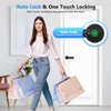 HEI LIANG Fingerprint Smart Door Lever,Keyless Entry Door Handle with