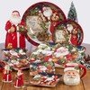 Certified International Magic Of Christmas Santa 16pc Dinnerware Set, Service