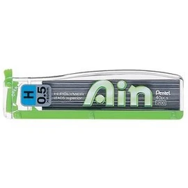 Pentel Mechanical Pencil Lead Hi-Polymer Ain 0.5 mm, H, 60 mm x 40 Lead (C255-H) by Pentel